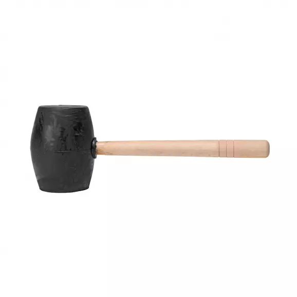 Чук гумен RUBI 0.750кг/черен, с дървена дръжка, черен каучук