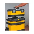 Куфар за инструменти на колела STANLEY Rolling Workshop, 568х389х730мм, полипропилен, жълт/черен - small, 179229