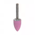 Абразивен шлайфгрифер TYROLIT 22х50х6мм 52A-11, форма OE-заострен цилиндър, цвят розов - small