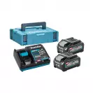 Комплект батерии и зарядно устройство MAKITA XGT BL4040x2 + DC40RA, 40V, 4.0Ah, Li-Ion - small, 179710