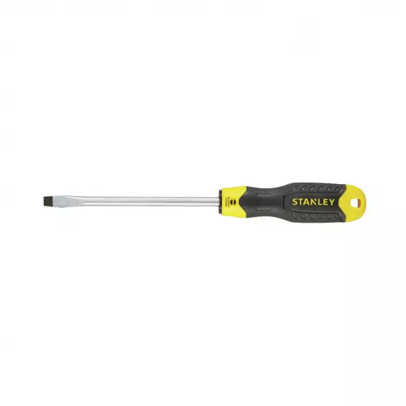 Отверткa плоска STANLEY 1.2х8.0x275/150мм, намагнетеизиран връх, CrV, двукомпонентна дръжка