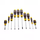 Отвертки комплект STANLEY 10части, PZ, SB, двукомпонентна дръжка - small