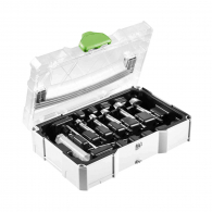 Свредла за панти FESTOOL 15-35мм 6части, за дърво, CV-стомана, 2 режещи ръба, шестостенна опашка