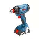Акумулаторен гайковерт ударен BOSCH GDX 180, 18V, 2.0Ah, Li-Ion, 1/2