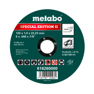 Диск карбофлексов METABO INOX 125x1.0x22.23мм, за рязане на метал