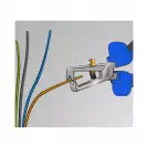 Клещи за заголване на кабели UNIOR BI 0.6-10кв.мм/160мм, регулиращ винт, CS, двукомпонентна дръжка - small, 185341