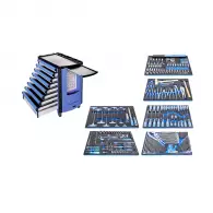 Количка за инструменти с чекмеджета UNIOR 289 части, с 8-чекмеджета, комплект с инструменти, 810x510x945