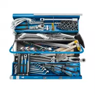 Комплект инструменти UNIOR 92части, отвертки, клещи и ключове, в метален куфар