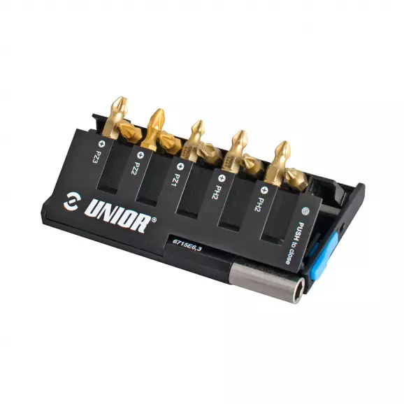 Накрайници комплект UNIOR 6778FBS3 11части, PH, PZ, с магнитен държач