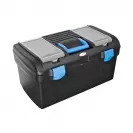 Куфар за инструменти UNIOR 514x280x260мм, с една тава, пластмаса, черен - small