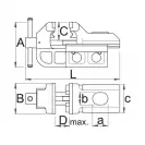 Менгеме шлосерско UNIOR Quick IRONGATOR 3.5кг, 80мм, чугунено, опция: въртяща основа - small, 185646