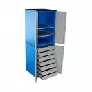 Шкаф за инструменти UNIOR, с 7 чекмеджета и 3 рафта, без инструменти, 695х660х2030 - small