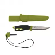 Нож MORA Companion Spark Green, в калъф, неръждаема стомана