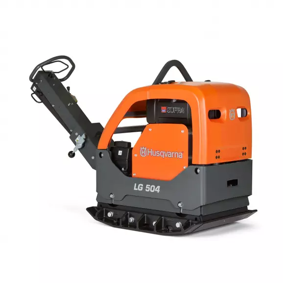 Реверсивна виброплоча HUSQVARNA Construction LG 504 DEC, 9.1kW, 65kN, 900х550мм, с електрически старт