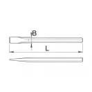 Секач плосък UNIOR 11х250мм, CrV - small, 187119