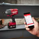 Акумулаторен гайковерт ударен MILWAUKEE M18 ONEFHIWF12-0X, 18V, 2.0-12Ah, Li-Ion, 1/2