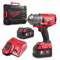 Акумулаторен гайковерт ударен MILWAUKEE M18 ONEFHIWF12-502X, 18V, 5.0Ah, Li-Ion, 1/2