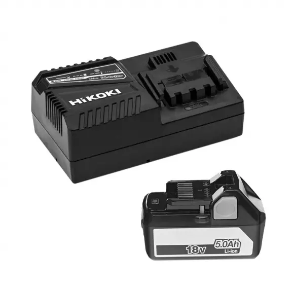 Комплект батерия и зарядно устройство HIKOKI BSL1850 + UC18YFSL-WAZ, 18V, 5.0Ah, Li-Ion