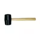 Чук гумен BATTIPAV 0.5кг/черен, с дървена дръжка, каучук - small