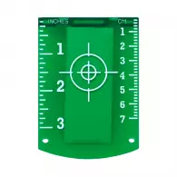 Мишена магнитна за лазерен нивелир SOLA ZLM-G - зелена, с двойна скала cm/inch 