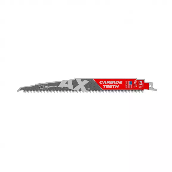 Нож за ел.ножовка MILWAUKEE AX 230мм, за метал и дърво, BiM, захват универсален