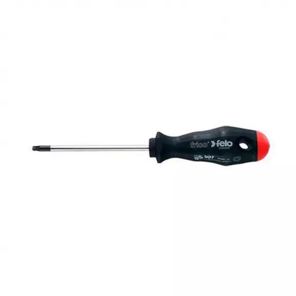 Отвертка торкс FELO SD 507 TX30 6.0x145/115мм, CrV-Mo, двукомпонентна дръжка