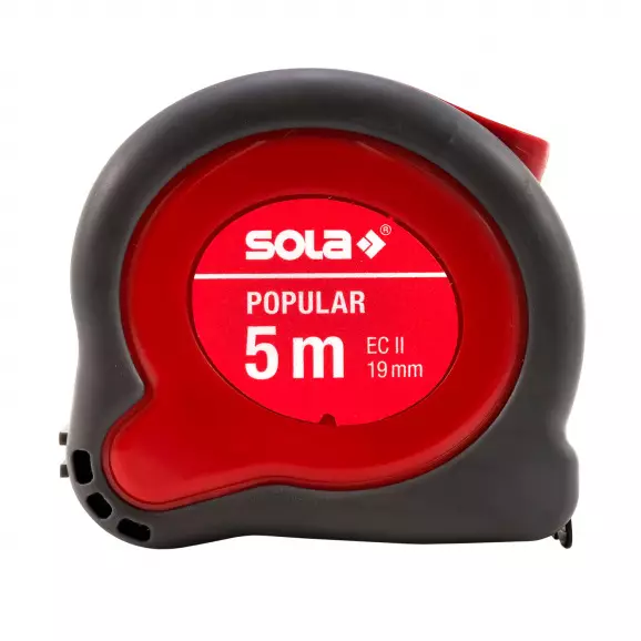 Ролетка пластмасов корпус SOLA Popular 5м x 19мм, гумирана, EC-клас 2