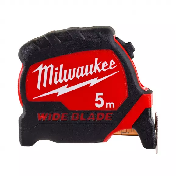 Ролетка пластмасов корпус MILWAUKEE Premium 5м x 33мм, гумирана
