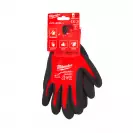 Ръкавици MILWAUKEE XL/10 Level 1, с пет пръста, червени, противосрезни от полиестер, топени в нитрил - small, 190605