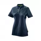 Тениска с къс ръкав и яка FESTOOL дамска XL, синя - small