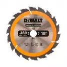 Диск с твърдосплавни пластини DEWALT Construction 160/2.4/20 Z=18, за дървесина - small