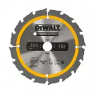 Диск с твърдосплавни пластини DEWALT Construction 165/1.5/20 Z=16, за дървесина - small