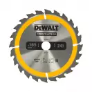 Диск с твърдосплавни пластини DEWALT Construction 165/1.8/20 Z=24, за дървесина - small