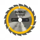 Диск с твърдосплавни пластини DEWALT Construction 165/2.4/20 Z=18, за дървесина - small