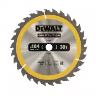 Диск с твърдосплавни пластини DEWALT Construction 184/2.6/30 Z=16, за дървесина