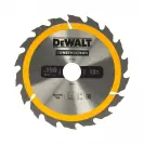 Диск с твърдосплавни пластини DEWALT Construction 190/2.6/30 Z=18, за дървесина - small