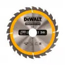 Диск с твърдосплавни пластини DEWALT Construction 190/2.6/30 Z=24, за дървесина - small