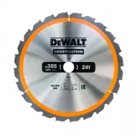 Диск с твърдосплавни пластини DEWALT Construction 305/3.0/30 Z=24, за дървесина