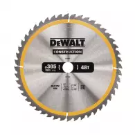 Диск с твърдосплавни пластини DEWALT Construction 305/3.0/30 Z=48, за дървесина