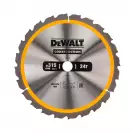 Диск с твърдосплавни пластини DEWALT Construction 315/3.2/30 Z=24, за дървесина - small