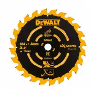 Диск с твърдосплавни пластини DEWALT Extreme 184/1.6/16 Z=24, за дървесина