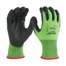 Ръкавици MILWAUKEE Green L/9 Level 5, с пет пръста, зелени, противосрезни от полиестер, топени в нитрил - small