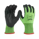 Ръкавици MILWAUKEE Green S/7 Level 5, с пет пръста, зелени, противосрезни от полиестер, топени в нитрил - small