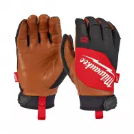 Ръкавици MILWAUKEE Hybrid Leather Gloves S/7, с пет пръста