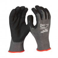 Ръкавици MILWAUKEE M/8 Level 5, с пет пръста, черни, противосрезни от полиестер, топени в нитрил