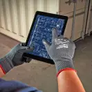 Ръкавици MILWAUKEE M/8 Level 5, с пет пръста, черни, противосрезни от полиестер, топени в нитрил - small, 193699