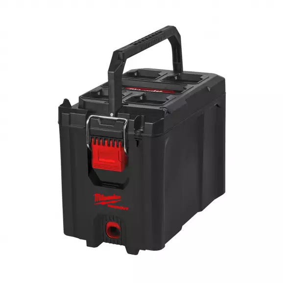 Куфар за инструменти MILWAUKEE Packout Compact Box, с една тава, полипропилен, черен/червен