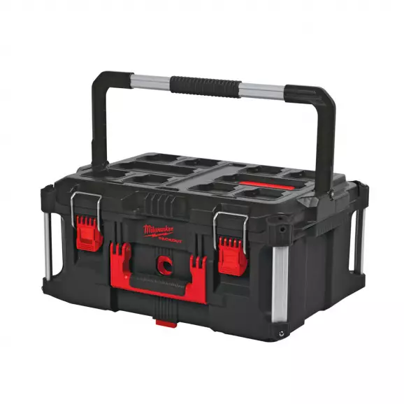 Куфар за инструменти MILWAUKEE Packout Large Box, с една тава, полипропилен, черен/червен