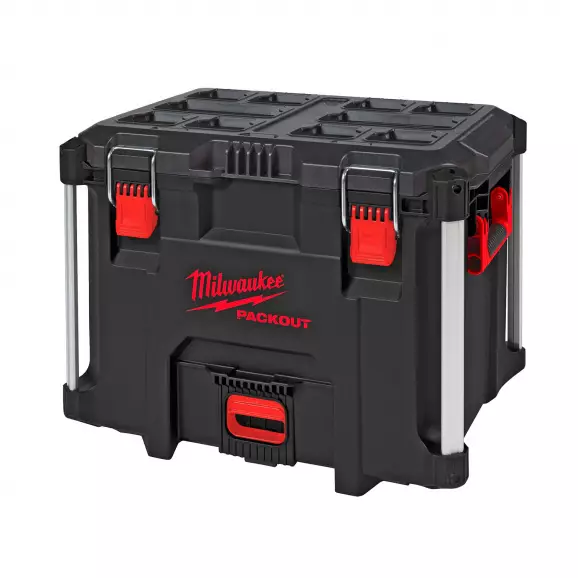 Куфар за инструменти MILWAUKEE Packout XL Tool Box, с една тава, полипропилен, черен/червен
