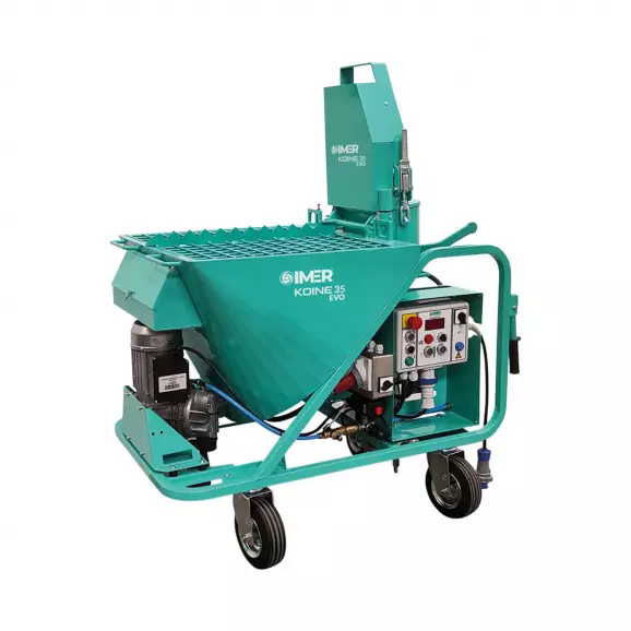 Машина за смесване и полагане на мазилка IMER KOINE 35 EVO, 3600W, 230V, 8-17л/мин, 110л 